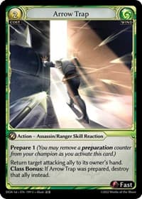 Arrow Trap - Grand Archive TCG Dawn of Ashes 1st Edition trading card