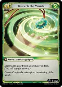 Beseech the Winds - Grand Archive TCG Dawn of Ashes 1st Edition trading card