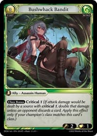Bushwhack Bandit - Grand Archive TCG Dawn of Ashes 1st Edition trading card