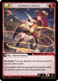 Cemetery Sentry - Grand Archive TCG Dawn of Ashes 1st Edition trading card