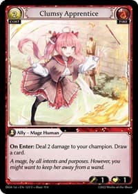 Clumsy Apprentice - Grand Archive TCG Dawn of Ashes 1st Edition trading card