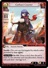 Corhazi Courier - Grand Archive TCG Dawn of Ashes 1st Edition trading card