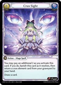 Crux Sight - Grand Archive TCG Dawn of Ashes 1st Edition trading card