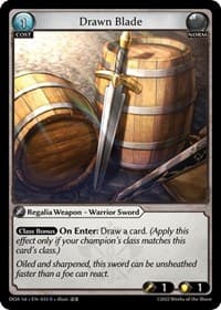 Drawn Blade - Grand Archive TCG Dawn of Ashes 1st Edition trading card