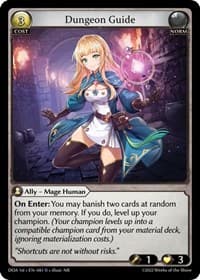 Dungeon Guide - Grand Archive TCG Dawn of Ashes 1st Edition trading card