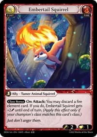 Embertail Squirrel - Grand Archive TCG Dawn of Ashes 1st Edition trading card