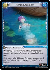 Fishing Accident - Grand Archive TCG Dawn of Ashes 1st Edition trading card