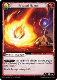 Focused Flames - Grand Archive TCG Dawn of Ashes 1st Edition trading card