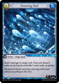 Freezing Hail - Grand Archive TCG Dawn of Ashes 1st Edition trading card