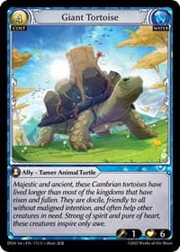 Giant Tortoise - Grand Archive TCG Dawn of Ashes 1st Edition trading card