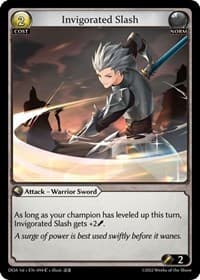 Invigorated Slash - Grand Archive TCG Dawn of Ashes 1st Edition trading card