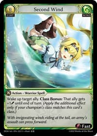 Second Wind - Grand Archive TCG Dawn of Ashes 1st Edition trading card