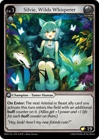 Silvie, Wilds Whisperer - Grand Archive TCG Dawn of Ashes 1st Edition trading card