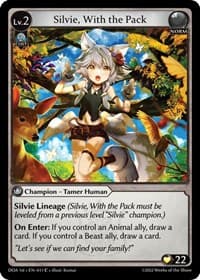 Silvie, With the Pack - Grand Archive TCG Dawn of Ashes 1st Edition trading card