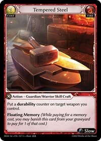 Tempered Steel - Grand Archive TCG Dawn of Ashes 1st Edition trading card
