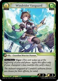 Windrider Vanguard - Grand Archive TCG Dawn of Ashes 1st Edition trading card
