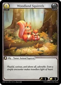 Woodland Squirrels - Grand Archive TCG Dawn of Ashes 1st Edition trading card