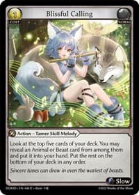 Blissful Calling - Grand Archive TCG Dawn of Ashes Starter Decks trading card