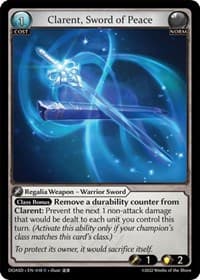 Clarent, Sword of Peace - Grand Archive TCG Dawn of Ashes Starter Decks trading card