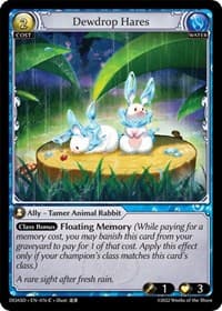 Dewdrop Hares - Grand Archive TCG Dawn of Ashes Starter Decks trading card