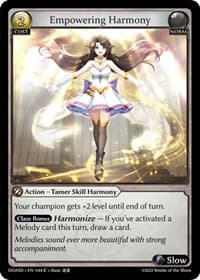 Empowering Harmony - Grand Archive TCG Dawn of Ashes Starter Decks trading card