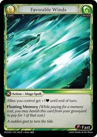 Favorable Winds - Grand Archive TCG Dawn of Ashes Starter Decks trading card