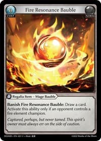Fire Resonance Bauble - Grand Archive TCG Dawn of Ashes Starter Decks trading card