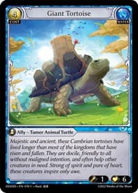 Giant Tortoise - Grand Archive TCG Dawn of Ashes Starter Decks trading card