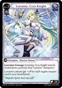 Lorraine, Crux Knight - Grand Archive TCG Dawn of Ashes Starter Decks trading card