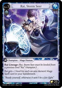 Rai, Storm Seer - Grand Archive TCG Dawn of Ashes Starter Decks trading card