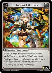 Silvie, With the Pack - Grand Archive TCG Dawn of Ashes Starter Decks trading card