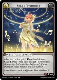 Song of Nurturing - Grand Archive TCG Dawn of Ashes Starter Decks trading card