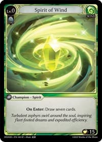 Spirit of Wind - Grand Archive TCG Dawn of Ashes Starter Decks trading card