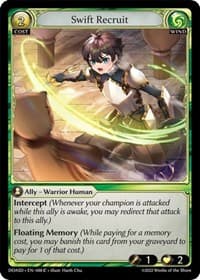 Swift Recruit - Grand Archive TCG Dawn of Ashes Starter Decks trading card