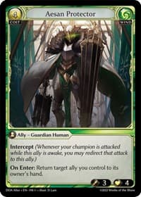 Aesan Protector - Grand Archive TCG Dawn of Ashes Alter Edition trading card