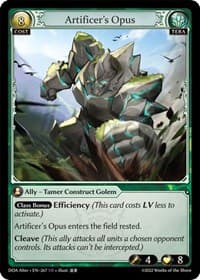 Artificer's Opus - Grand Archive TCG Dawn of Ashes Alter Edition trading card