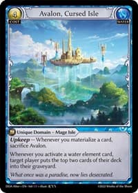 Avalon, Cursed Isle - Grand Archive TCG Dawn of Ashes Alter Edition trading card