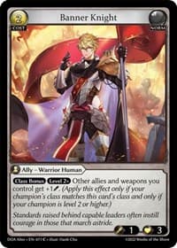 Banner Knight - Grand Archive TCG Dawn of Ashes Alter Edition trading card