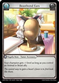 Beastbond Ears - Grand Archive TCG Dawn of Ashes Alter Edition trading card
