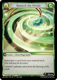 Beseech the Winds - Grand Archive TCG Dawn of Ashes Alter Edition trading card