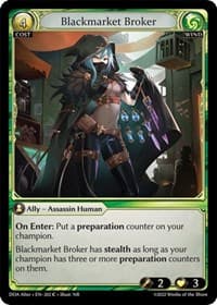 Blackmarket Broker - Grand Archive TCG Dawn of Ashes Alter Edition trading card