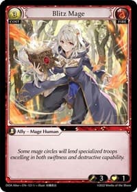Blitz Mage - Grand Archive TCG Dawn of Ashes Alter Edition trading card