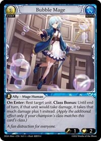 Bubble Mage - Grand Archive TCG Dawn of Ashes Alter Edition trading card