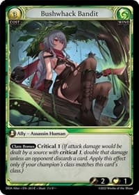 Bushwhack Bandit - Grand Archive TCG Dawn of Ashes Alter Edition trading card