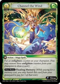 Channel the Wind - Grand Archive TCG Dawn of Ashes Alter Edition trading card