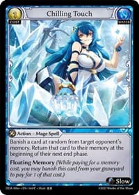 Chilling Touch - Grand Archive TCG Dawn of Ashes Alter Edition trading card
