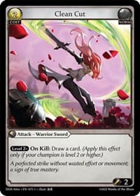 Clean Cut - Grand Archive TCG Dawn of Ashes Alter Edition trading card