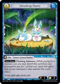 Dewdrop Hares - Grand Archive TCG Dawn of Ashes Alter Edition trading card