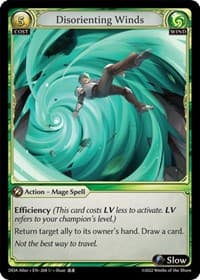 Disorienting Winds - Grand Archive TCG Dawn of Ashes Alter Edition trading card