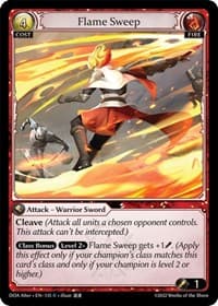 Flame Sweep - Grand Archive TCG Dawn of Ashes Alter Edition trading card